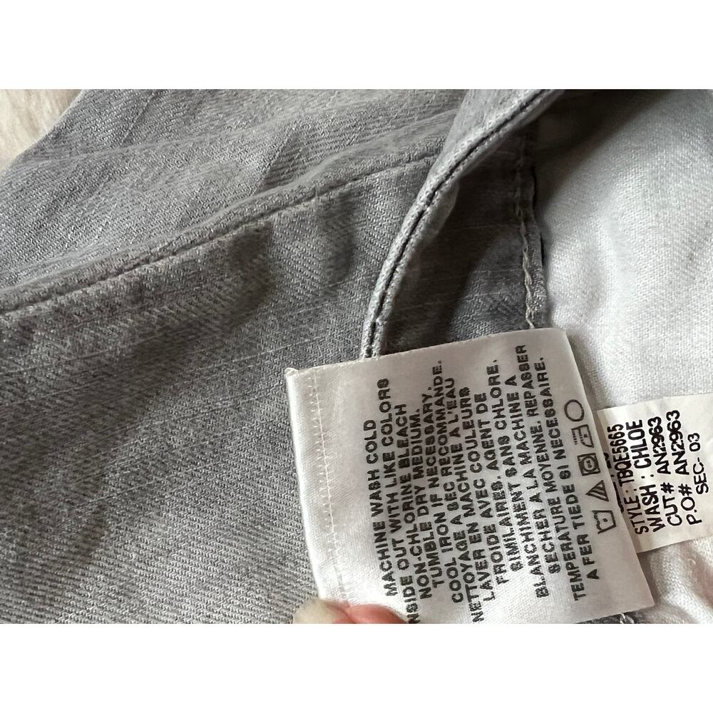 joe's women mid rise gray straight fit jeans sz 26 socialite kicker - Picture 9 of 10